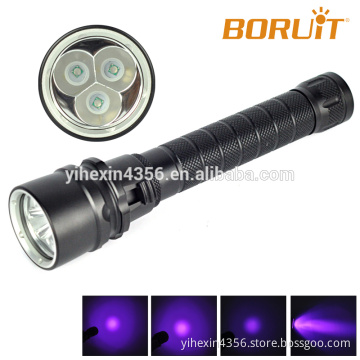 High Power 10 Watt UV LED Flashlight 395nm - 400nm with Magnetic Control UV Torch